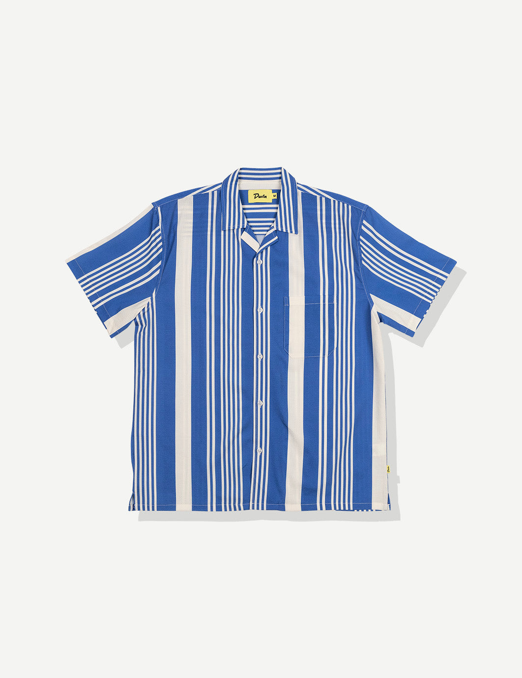 Multi Stripe Leisure Stretch Buttonup - Blue