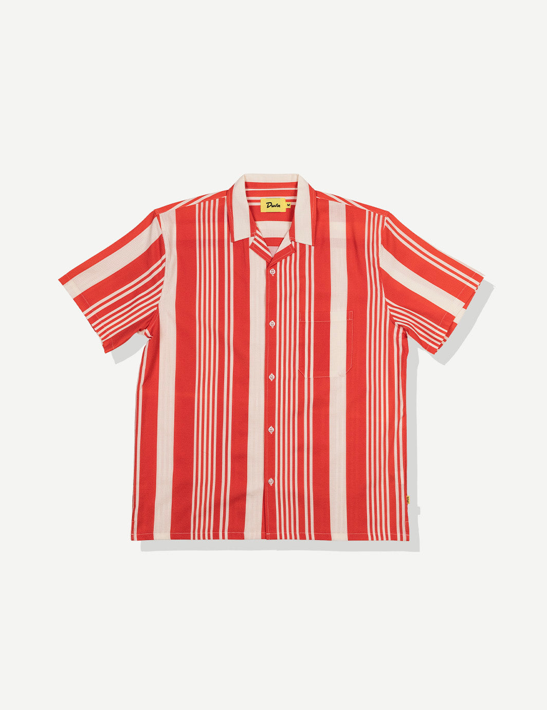 Multi Stripe Leisure Stretch Buttonup - Red