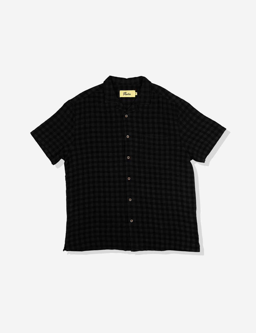 Textured Cotton Buttonup - Black