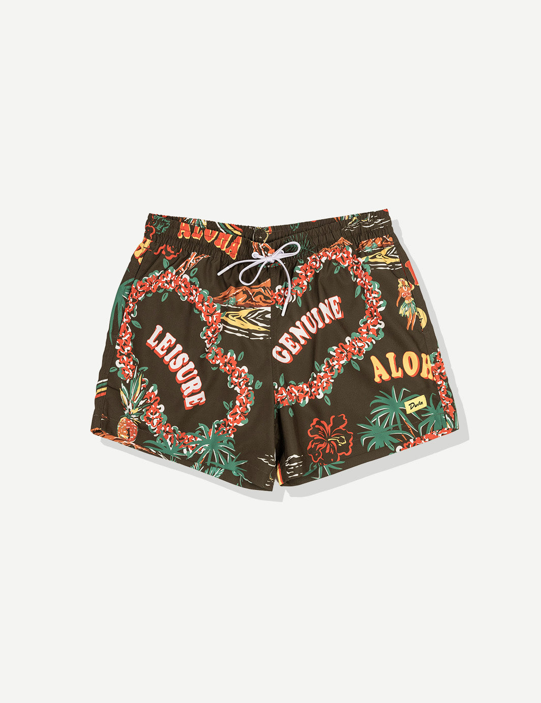 Palm Swim Short - Brown