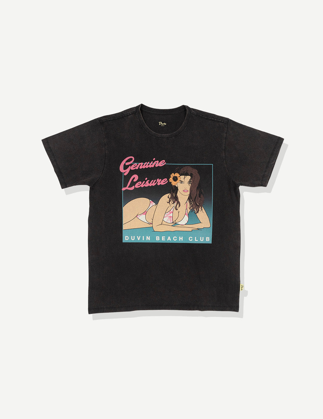 Beach Club Poster Tee - Black