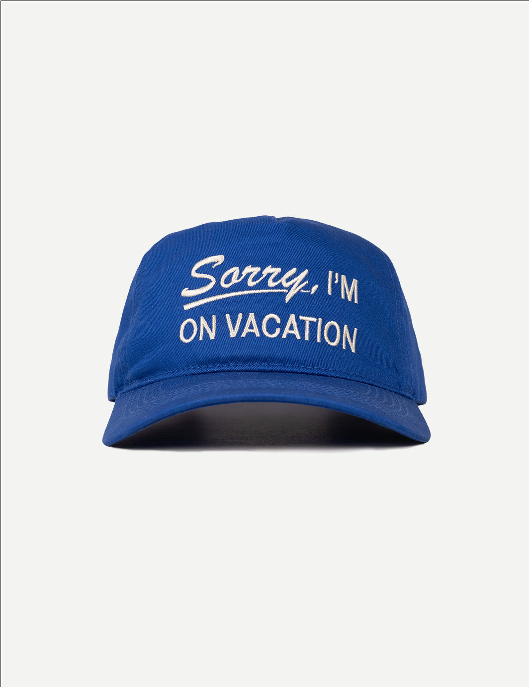 Sorry On Vacation Hat - Blue 2.0