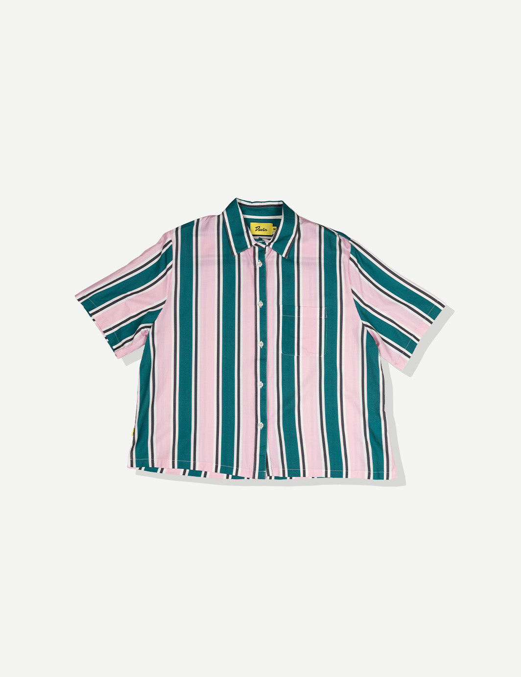 Pink Stripe Crop Buttonup