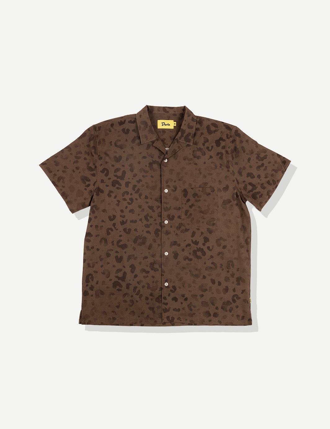 Dark Leopard Leisure Stretch Buttonup