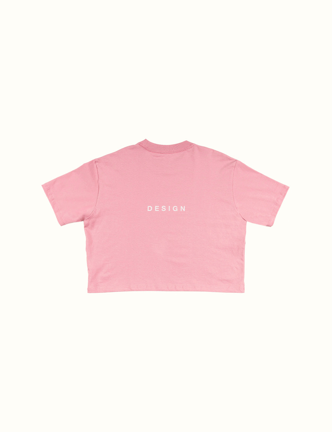 Design Crop Tee - Pink