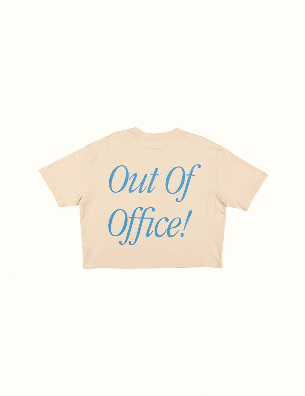 Sorry Out Of Office Crop Tee - Antique