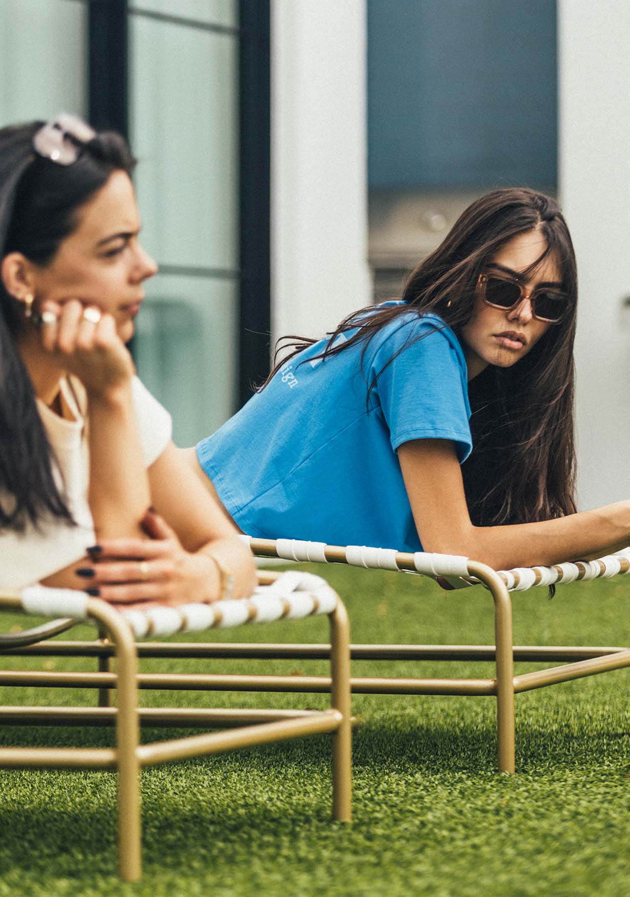 Too Hot Crop Tee - Blue