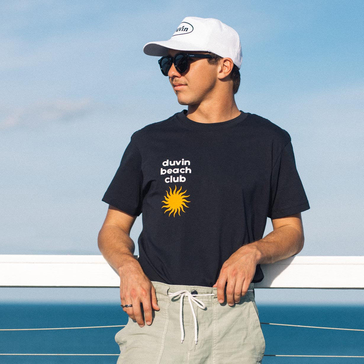 Beach Club Tee Black (SP 23)