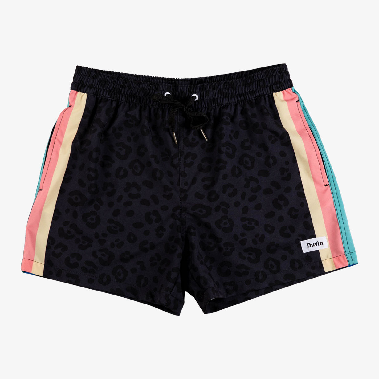 Black Leopard Swim Short (Brief Liner)