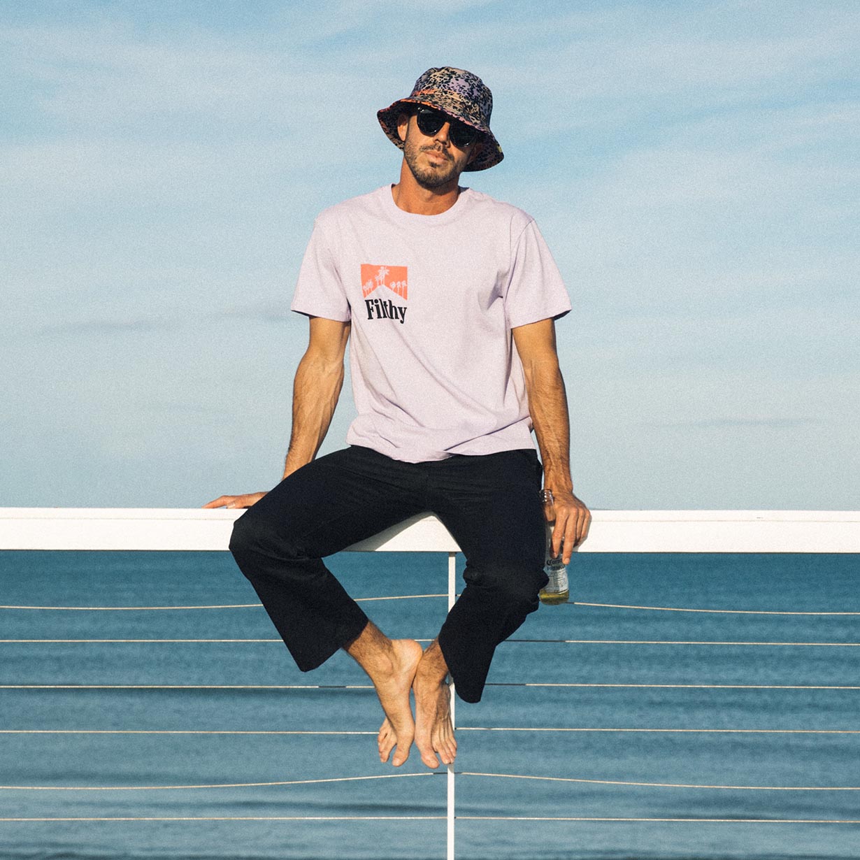Filthy Palms Tee Purple