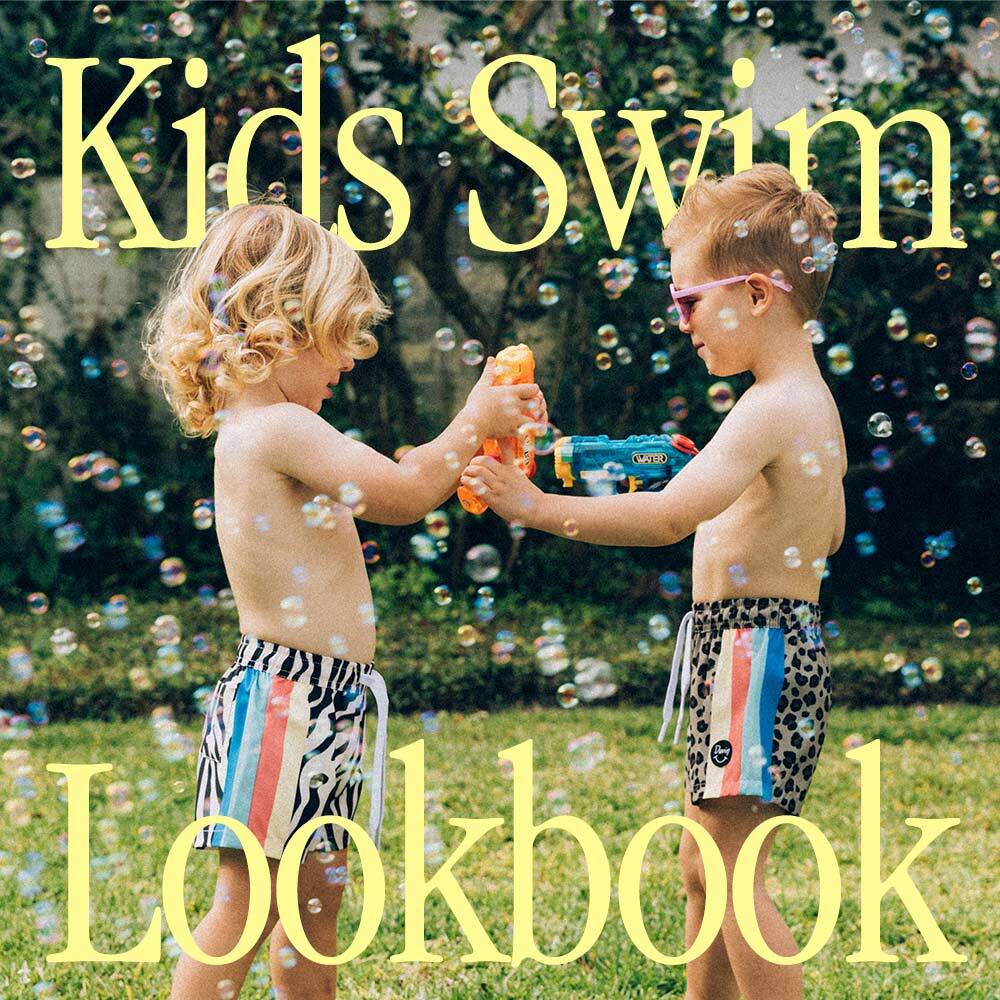 matching boys swim shorts