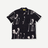 Hurricane Palm Stretch Cabana Shirt - Black