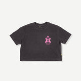 Gator Crop Tee - Black