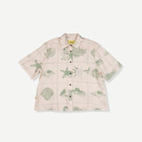 Salty Tencel Crop Cabana Shirt