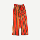 Womens Vertical Red Tencel Cabana Pant