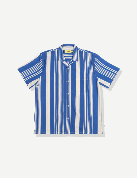 トップス time is on DOUBLE STRIPE REGULAR SHIRT MNML Double Layer Pinstripe Shirt Blue | Culture Kings US