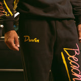 Beach Club Wide Leg Sweatpant - Black