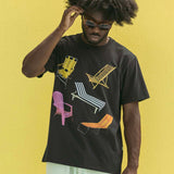 Beach Chairs Tee - Black