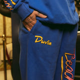 Beach Club Wide Leg Sweatpant - Blue