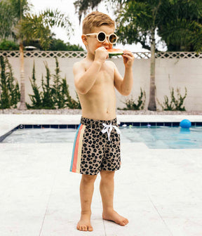 Cheetah Disco Swim Short - Kids