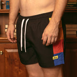 Side Block Swim Short - Black