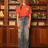 Souvenir Crop Tee - Red