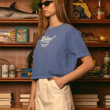 Relax Crop Tee - Blue