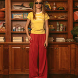 Souvenir Cotton Beach Pant - Red