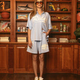 Relax Cotton Short - Blue