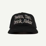 Swim Tan Relax Hat - Black