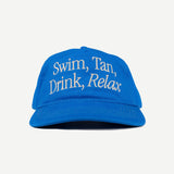 Swim Tan Relax Hat - Blue