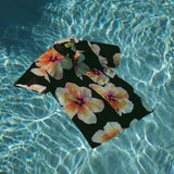 Bloom Stretch Buttonup - Black