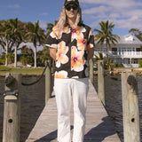 Bloom Stretch Buttonup - Black