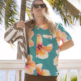 Bloom Stretch Buttonup - Green