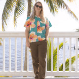 Bloom Stretch Buttonup - Green