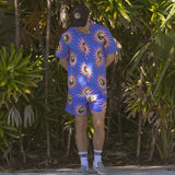 Sun Energy Stretch Buttonup - Blue