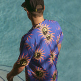 Sun Energy Stretch Buttonup - Blue