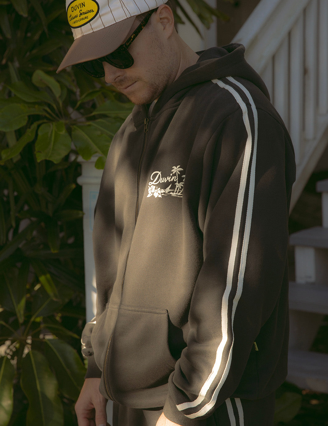 Oasis Wide Leg Sweatpant - Black - Duvin Design Co.