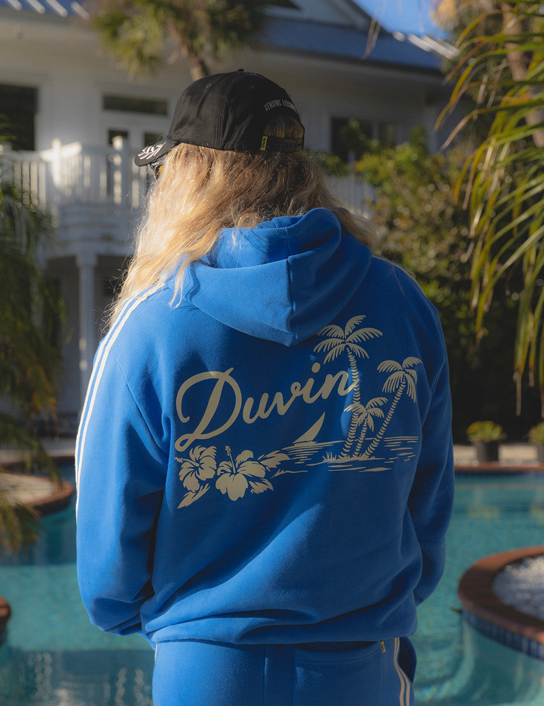 Duvin Oasis Full Zip Hoodie - Blue - Duvin Design Co.