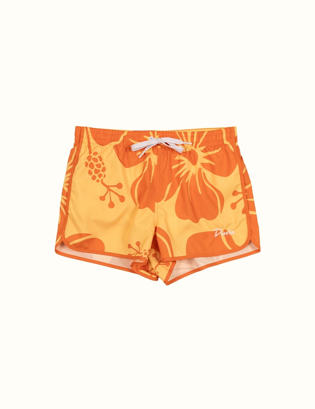 Sunburnt Hibiscus Short Swim Short | 5'' Inseam 13'' Outseam Men's Swim ...