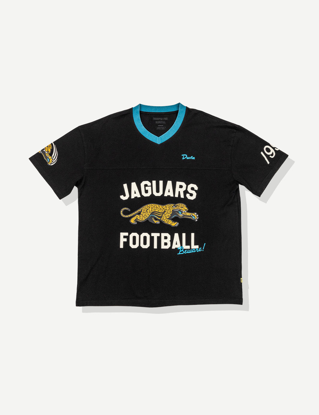 Duvin x Jaguars Football V-Neck Unisex Tee