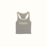 Leisure Ribbed Tank - Blue