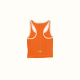 Leisure Ribbed Tank - Orange