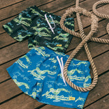 Duvin x Margaritaville Glass Swim Short - Blue