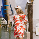 Duvin x Margaritaville Beach Club Buttonup - Red