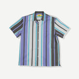 Pastel Stripe Stretch Cabana Shirt - Purple