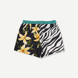 Flower Zebra Swim Short