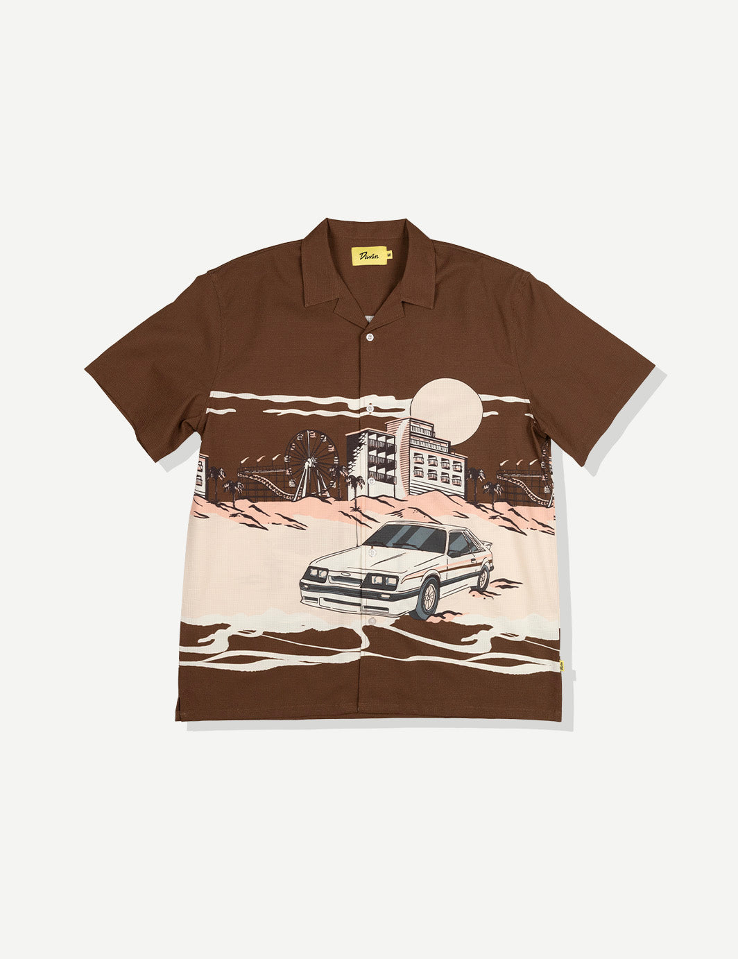 Beachfront Stretch Buttonup - Brown