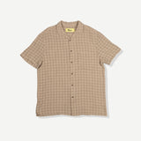 Textured Cotton Buttonup - Tan