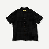 Textured Cotton Buttonup - Black